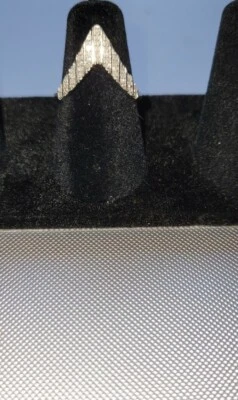 ¡Único! Anillo Wishbone de diamantes reales 0,25 quilates, platino plata de ley talla 6 Foto 1 de 4