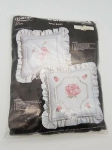 Charmin Rose Dentelle Candlewicking Pillow Kit, Original Package, Free Shipping! - Picture 1 of 5