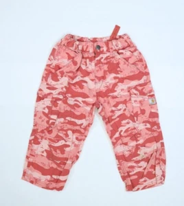 Carhartt Youth Girls Pink Camouflage Camo Cargo Pants Adjustable Waist 10 Reg - Picture 1 of 9