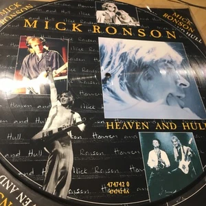 NOS ‘94 Mick Ronson Heaven and Hull Picture Disc Vinyl LP Bowie Mott Def Leppard - Picture 1 of 11