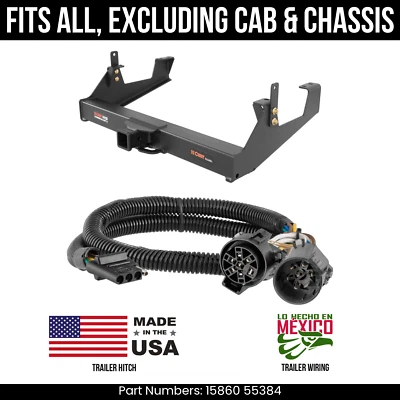 For 11-19 Chevy Silverado 3500HD Trailer Hitch w/ 4 Pin Wiring Excl C&Cs Curt — 第 1/4 张图片