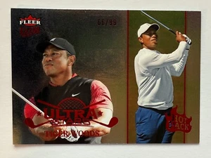 2023 UD Fleer Ultra Ultra Stars Hot Pack #US-1 Tiger Woods 66/99 SSP In Hand - Picture 1 of 2