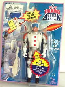 Toy Island 1992 7" Talking Strike Force Wizard Search & Destroy Leader Mute sin usar, en caja - Imagen 1 de 3