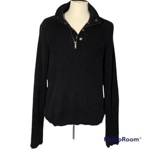 Vintage Chevignon Mens Black Pullover Sweater Size L - Picture 1 of 9