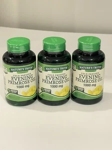 Nature's Truth Cold Pressed Evening Primrose Oil 1000 mg Capsules, 60 ea 3 Pack - Picture 1 of 1
