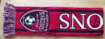 South Jersey Barons Youth Academy Fútbol Bufanda Roja NUEVA en Bolsa Original Foto 1 de 2