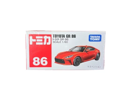 Takara Tomy Tomica NO. Coche diecast Toyota GR86 86 escala 1/60 con estuche de colección Foto 1 de 2