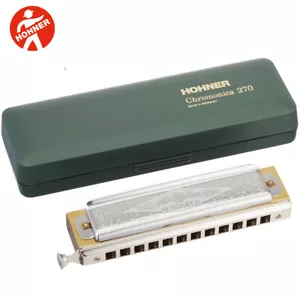 Hohner 270-E Super Chromonica Professional Chromatic Harmonica E with Case - Picture 1 of 1