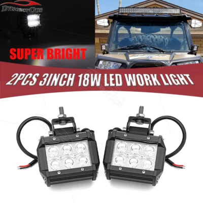 Barra de luz de trabajo LED lateral pilar A lámpara antiniebla vainas aptas para POLARIS RZR XP 1000 900 800 Foto 1 de 4