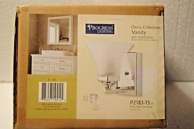 Progress Lighting Oasis Collection 1-Light Chrome Wall Vanity Light - NEW IN BOX - Image 1 of 2