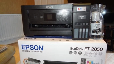 Epson EcoTank ET-2850 A4 Colour Multifunction Printer with original box - Image 1 of 4
