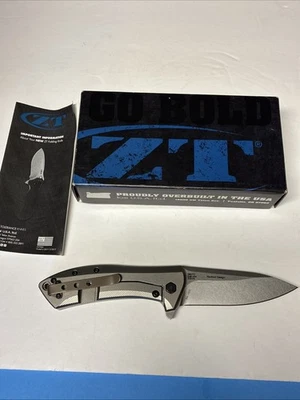 Zero Tolerance ZT 0801TI Knife-Titanium Scales S35VN Rexford Design-Very NICE - Image 1 of 4