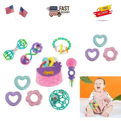 Juguetes de dentición Everything Nice - Sonajeros sin BPA de 9 piezas para calmar bebés Foto 1 de 4