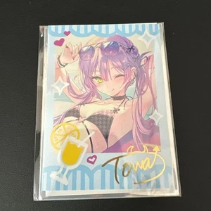 Tarjeta Bromuro Hololive Tokoyami Towa Cumpleaños 2024 Firmada - Imagen 1 de 1