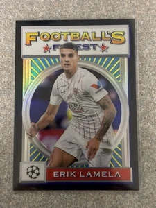 Topps Finest Flashbacks UCL 2021-22 - Erik Lamela #151 refractor negro/25 - Imagen 1 de 3