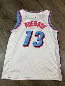 Miami Heat Bam Adebayo #13 City Edition Vice White Swingman Sewn Jersey Nike 44 - Bild 1 von 7