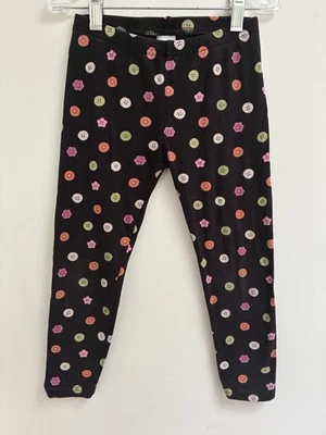 Gymboree Kids девочек цветной цветок кнопки хлопок полная длина леггинсы коричневый 5 - Изображение 1 из 4