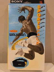 VINTAGE Sony Sportspack Waist Carrier Walkman LC-WMSPU/B Black 1993 - Picture 1 of 9