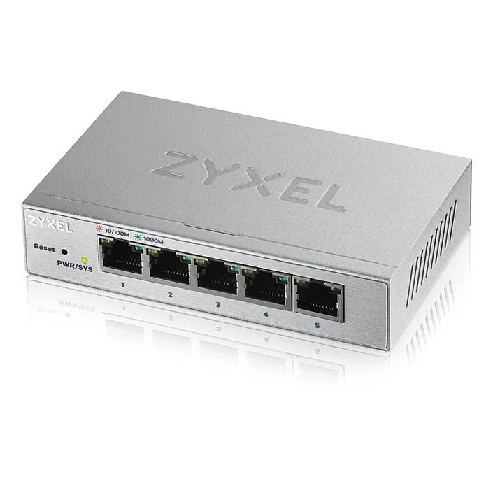 SWITCH ZYXEL 5P LAN GIGABIT ZYXEL GS1200-5-EU0101F SMART MANAGED PLUS 5P GIGABIT - Immagine 1 di 1