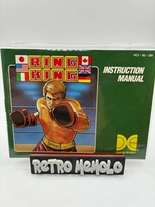 Folleto manual de instrucciones Ring King vintage NES SOLO sello circular - Imagen 1 de 2