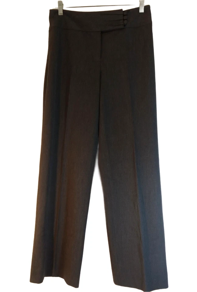 Peter Nygard Slack Dress Pants Womens Size 6 Charcoal Gray Flare Leg Office - Image 1 of 4