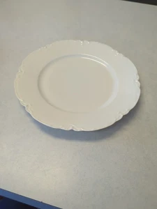 Haviland Limoges Frankreich weiß Essteller überbacken RANSON 9,5"  - Bild 1 von 6