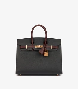 Hermès Negro & Rojo H Cuero Epsom HSS Pedido Especial Birkin 25cm Vendedor - Imagen 1 de 12