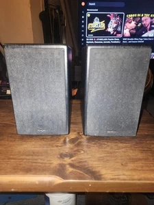 Pair Denon SC-M37' Home Hi-fi Audio Bookshelf Black Speakers - Picture 1 of 15