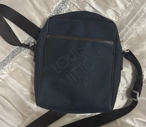 LOUIS VUITTON Damier Geant Citadan NM Shoulder Bag Crossbody Blue #22490539 - Picture 1 of 9