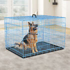 24/30/36/42/48" Metal Dog Cage Dog Crate Foldable Dog Kennel Metal Wire Pet Cage