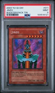 PSA 9 - 2003 YU-GI-OH! BOOSTER PACK TIN 011 JINZO - Picture 1 of 2