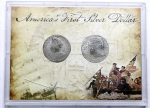 America's First Silver Dollar 1783 8 reales argento naufragio monete set # 1231 - Foto 1 di 7