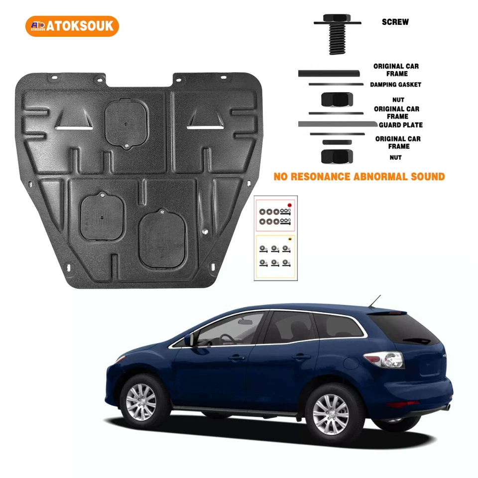 For Mazda CX-7 2007-2012 Heavy-duty Engine Shield Skid Plate Lower Engine Cover Foto 1 de 4