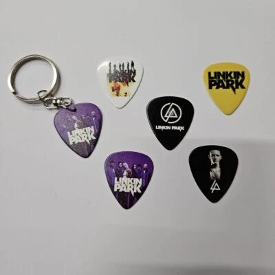 !!️NEU!!️ Linkin Park PLEC N SCHLÜSSELRING PLEKTRUM 0,71MM Rock Nu Metall KONVOLUT