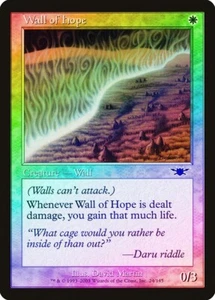 Wall of Hope FOIL Legions NM White Common MAGIC THE GATHERING - Picture 1 of 1