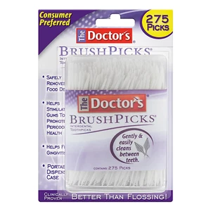 Brushpicks Interdental Toothpicks, 275 Picks - Picture 1 of 9