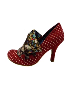 Irregular Choice Zapatos Talla 5 Mujer Rojo Tacón Alto Corte Estilo Vintage Años 50 60 - Imagen 1 de 12