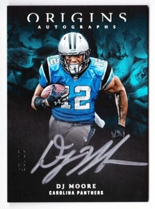 DJ Moore 2018 Panini Origins Silver Ink RC Auto 10/25 - Chicago Bears Autograph - Picture 1 of 2