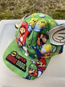 Rare Nintendo Super Mario Bros. Baseball Cap Hat Adjustable Youth Teen - Picture 1 of 14
