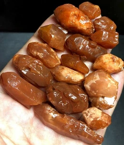80g 16PCS Rare Uruguay Natural Red Lemurian Quartz Lemuria Crystal Healing a819 - Picture 1 of 6