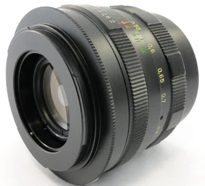 ⭐SERVICED⭐ =KMZ= HELIOS 44m Soviet USSR Lens M42 +Adapt. Canon EOS EF Mount 44-2 - Picture 1 of 10