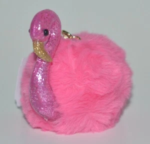 BATH BODY WORKS ROSA FENICOTTERO FUZZY POM POCKETBAC SUPPORTO MANICA DISINFETTANTE MANI - Foto 1 di 6
