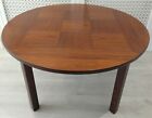 Vintage Rosewood Round Coffee Table Heggen of Norway Checkerboard Danish Style