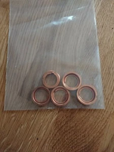 Engine oil drain sump washer,fits Nissan Bluebird T12 T72, new pack of five. - Picture 1 of 1
