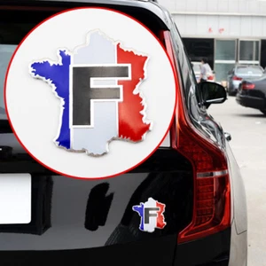 Metal 3D France FR Flap Map Logo Emblem Badge Decal Sticker Car Accessories Trim - Picture 1 of 6