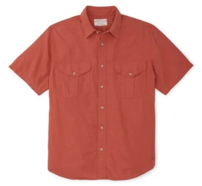 Filson Short Sleeve Lightweight Alaskan Guide Shirt 20248771 Cedar Red Dark CC - Image 1 of 4