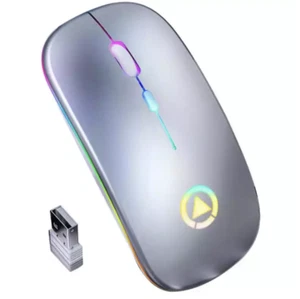 2.4GHz Wireless Mouse USB Rechargeable RGB Cordless Mice For PC Laptop - Picture 1 of 15