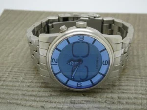 Men's Stainless Steel Fossil Big Tic Digital Ana Bracelet Watch BG 1042 - Picture 1 of 4