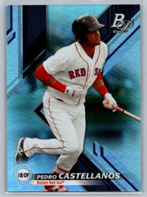 2019 Bowman Platinum Top Prospects #TOP-87 Pedro Castellanos Boston Red Sox - Image 1 of 2