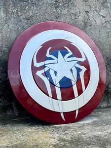 Captain America Shield Spider Theme Movie Props Replica Shield 22" Costume giftC - Picture 1 of 8